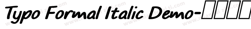 Typo Formal Italic Demo字体转换